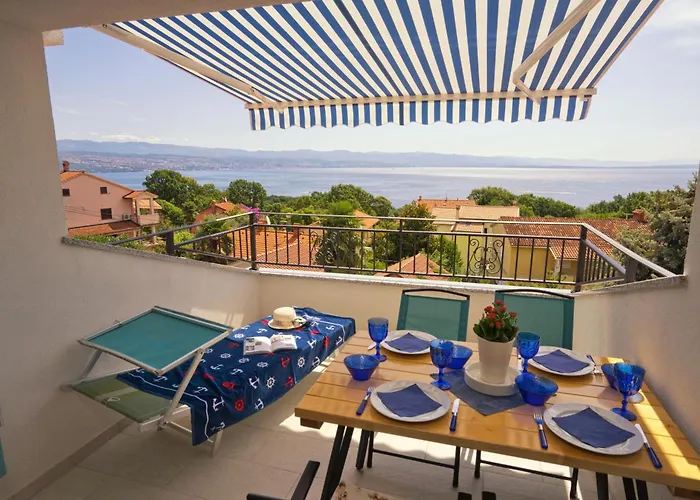 Riviera Blue Apartments With Seaview, Private Whirlpools And Parking Near Opatija
